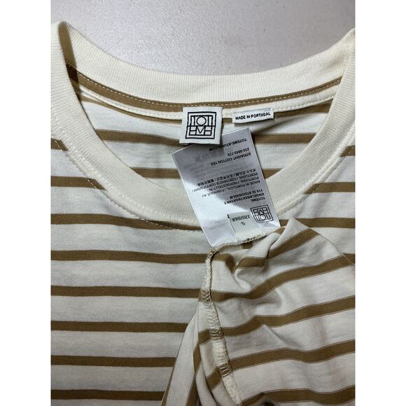 Toteme 'Straight' White Cotton Cotton Tee Size S - Picture 4 of 4